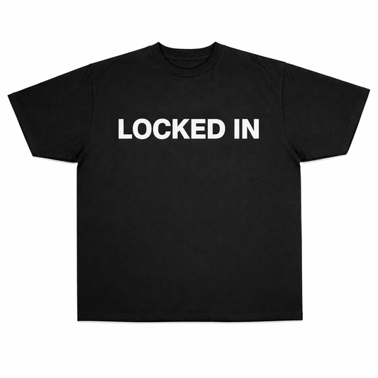 Locked In Black Tee