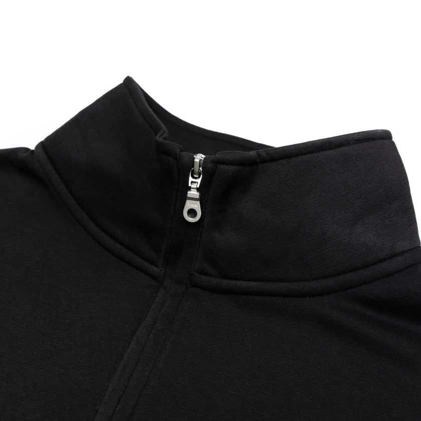 TYIC ESSENTIALS QUARTER ZIP - BLACK