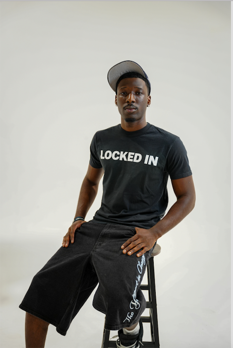 LOCKED IN BLACK TEE